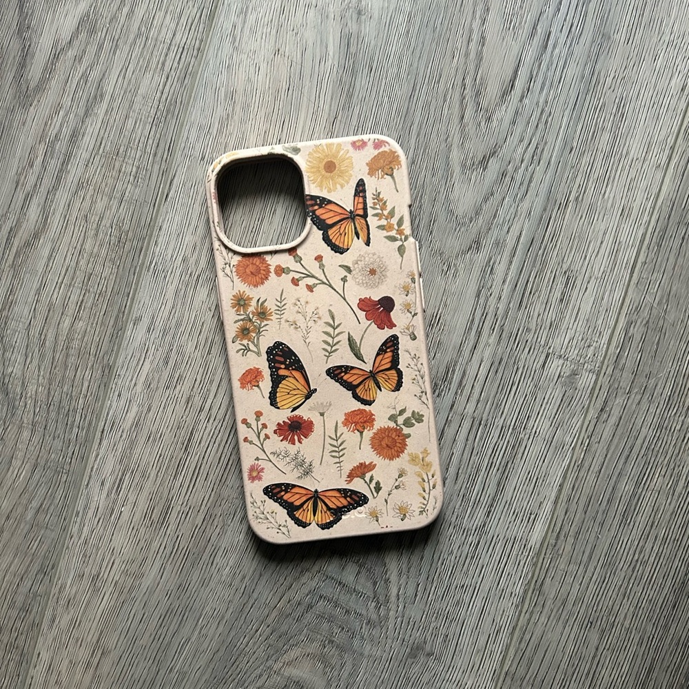Pela Case Butterfly Floral iPhone 14 Phone Case